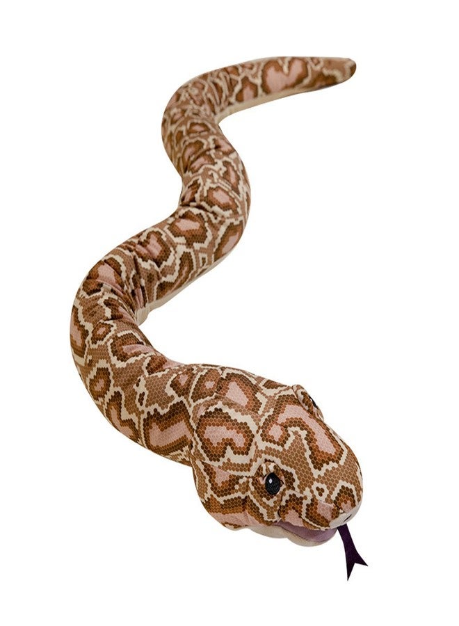 Clobeau 66" Long Snake Hand Puppet, Realistic Stuffed Animal Snake Puppet, Mouth Moveable Hand Puppet, Soft Python Plushie Pillow Cushion (Brown) - Image 3